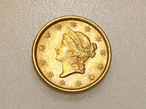 1853-P $1 LIBERTY HEAD GOLD COIN