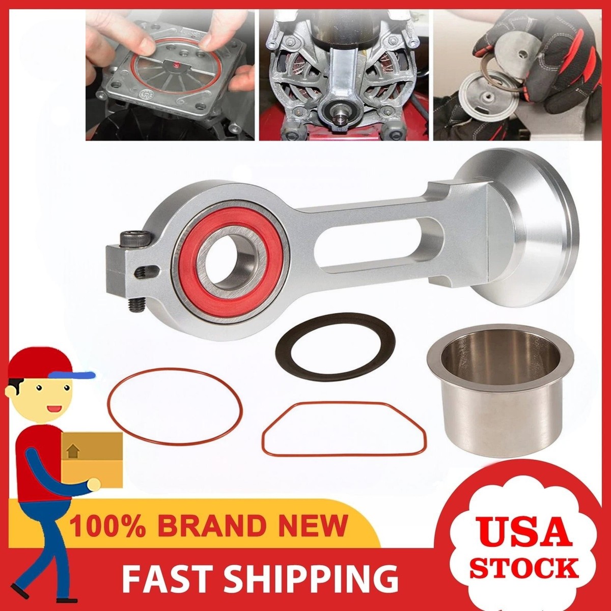 kone ボトムのみ KK-4835 Air Compressor Piston Kit ACG-1 Connecting Rod for