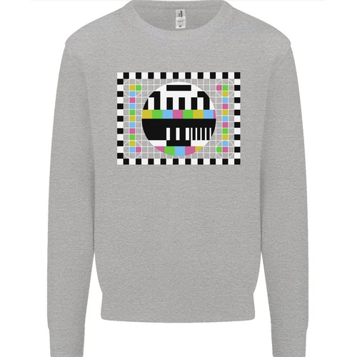 TV Test Pattern as Worn by Kids Sweatshirt Jumper - Picture 4 of 27