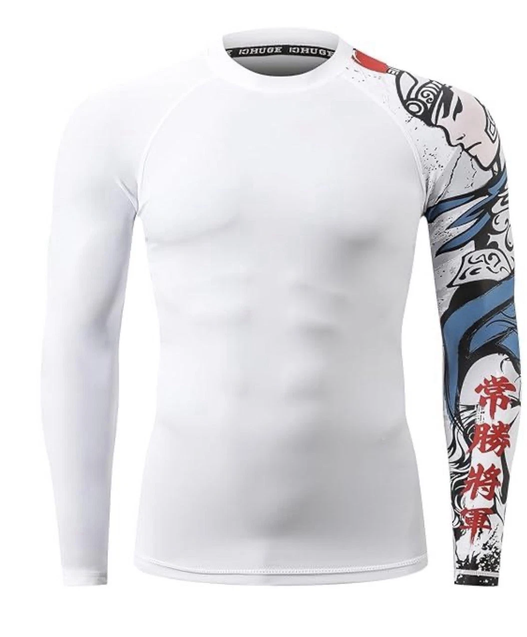 Men's Long Sleeves Sun Shirts UV Sun Protection UPF 50+ Rash Guard ZhaoYun Larg