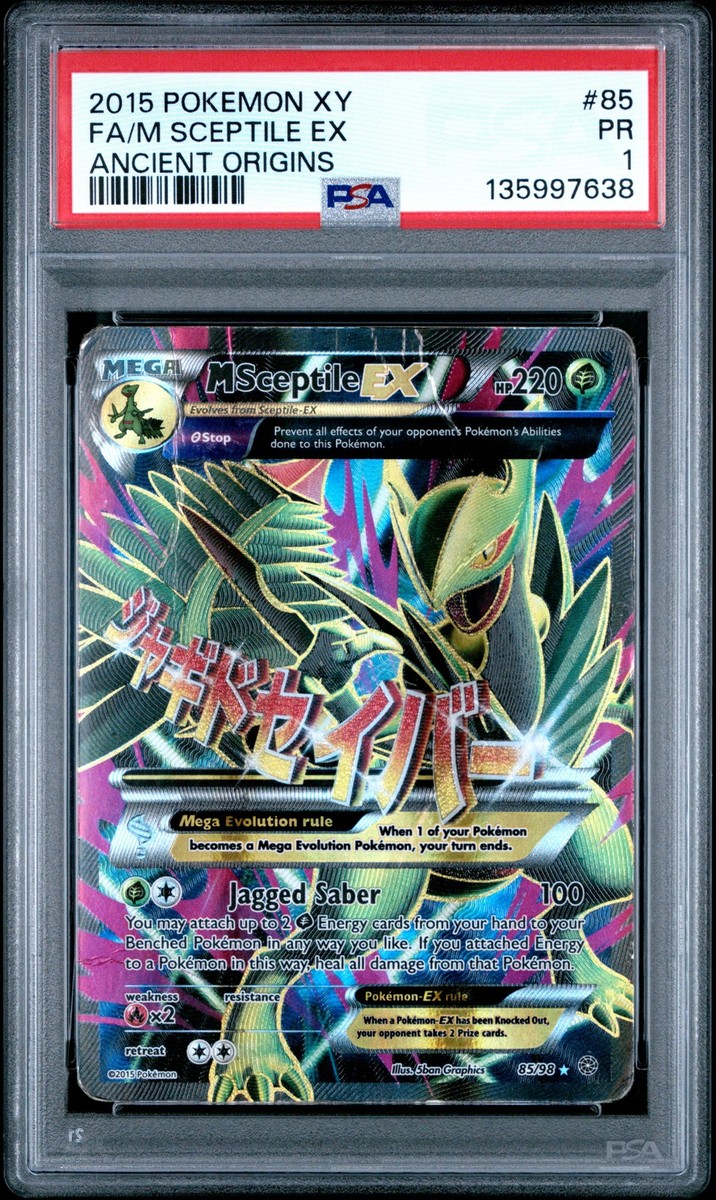 PSA 1 M Sceptile EX 85/98 2015 Ancient Origins Ultra Rare Pokemon