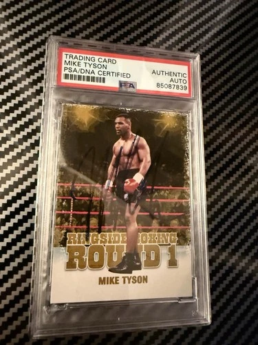 Mike Tyson 2010 Ringside Boxing Round 1 #37 Auto PSA Auth 85087839