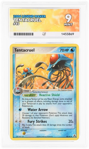 Tentacruel graded ACE 9 for sale on eBay