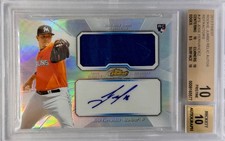 2013 Finest Rookie Relic Auto Jose Fernandez #JFE BGS 10 Pristine! Marlins