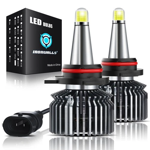 8-Sides 9006 LED Headlight Bulbs Conversion Kit Low Beam 6000K 3000000LM White