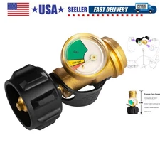 Propane Tank Gauge Level Indicator Leak Detector Gas Pressure Meter Universal...