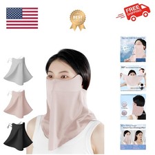 UV Sun Protection Face Mask with Neck Coverage UPF 50 Face Shield Breathable...