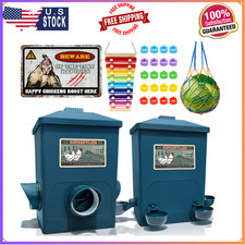 NEW Auto Chicken Feeder  Waterer 3Gal/16lb Coop Supply 