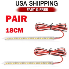 2Pc 18cm LED Car Side Mirror Lamp Strip Turn Signal Indicator w/ Dynamic Light