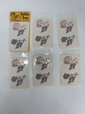 LOT OF 6 Nasty Girl Tattoos 2 Tattoos Per Sheet