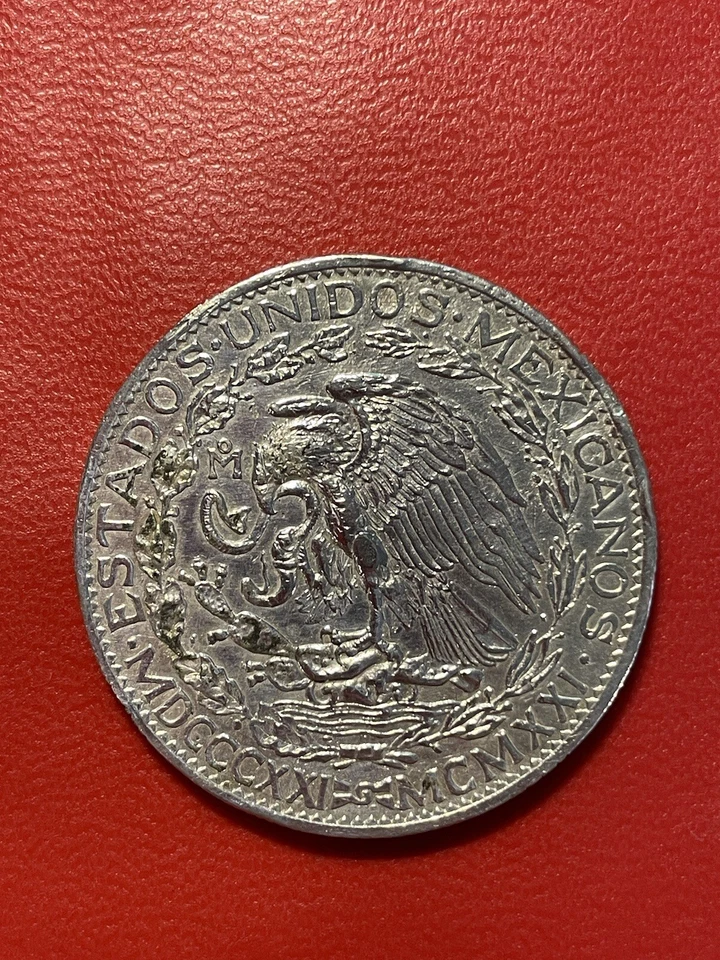 Mexico Dos Pesos 1921, Centennial of Independence .900 Coin Silver - Image 3 of 4