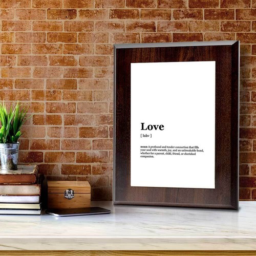 Love Dictionary Definition Decorative Wall Plaque With Easel Acrylic Stand - Picture 5 of 21