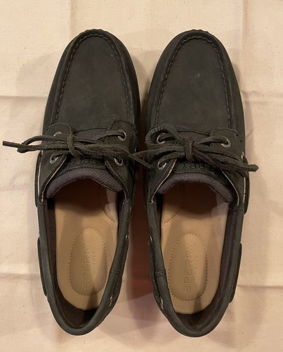Black Boat Shoes Size 6.5 EUC 