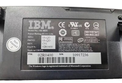 Original Lenovo IBM SK-8835 USB Wired Keyboard With Trackpad - US