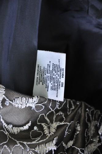 Gunne Sax Jessica McClintock Junior SZ 7 Short Formal Dress - Black & Gold - Bow - Picture 8 of 8