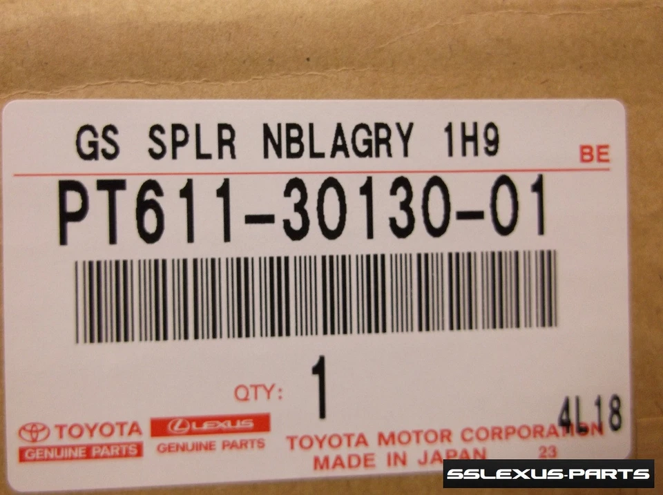 ALERÓN LABIO TRASERO MALETERO LEXUS GS350 GS450H (2013-2015) OEM (Gris nebulosa) (1H9) Foto 2 de 3