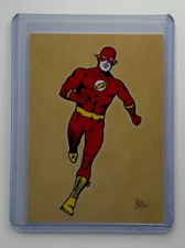 The Flash Limited Edition Artist Signed "DC Comics" Trading Card 4/10