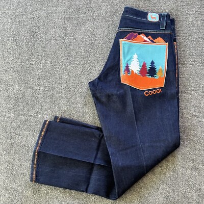 激レア】 COOGI♢デニムパンツ♢ヴィンテージ W42L34 ダークデニム
