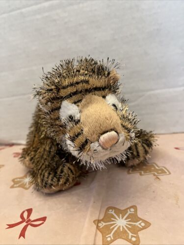 Ganz Webkinz HM032 Shaggy Fur TIGER Beanbag Plush Doll Figure NO CODE - Picture 2 of 7