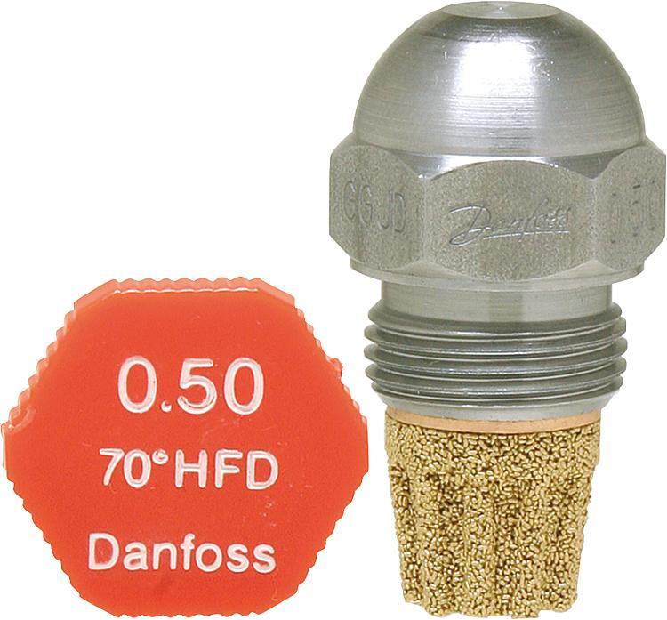 Danfoss Öldüse HFD Düse 45° 60° 80° 70° 0.40 0.45 0.50 0.55 0.60 0.65 0.75 -2.00