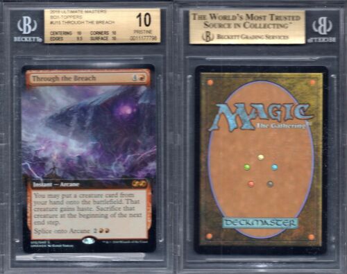 BGS 10 2018 MTG Ultimate Masters Box-Topper U15 Through the Breach POP6 G00 2482 - Picture 1 of 1