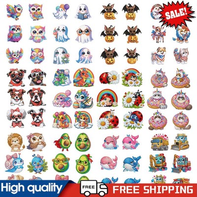 6 Stück Diamond Painting Kühlschrankmagnet Donut Katze Kühlschrank Aufkleber ~ G
