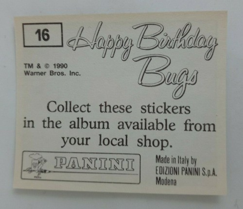 1990 Panini Happy Birthday Bugs (Pick Your Sticker) - Picture 21 of 343