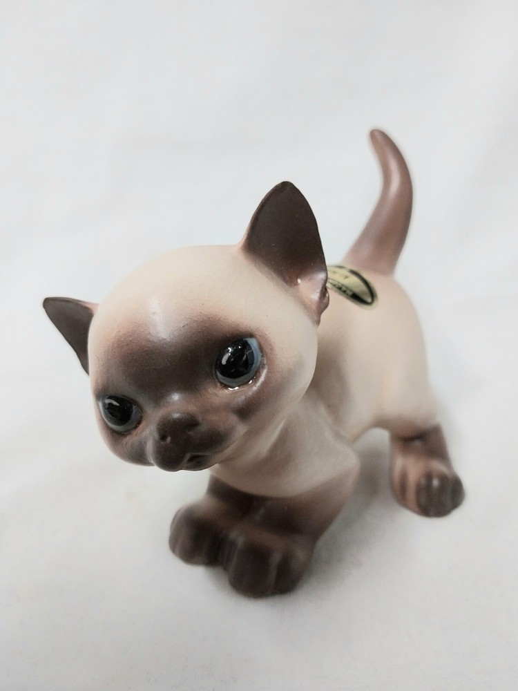 Hagen Renaker Siamese Kitten Cat AN-HOW Early Designer Workshop Matte Finish