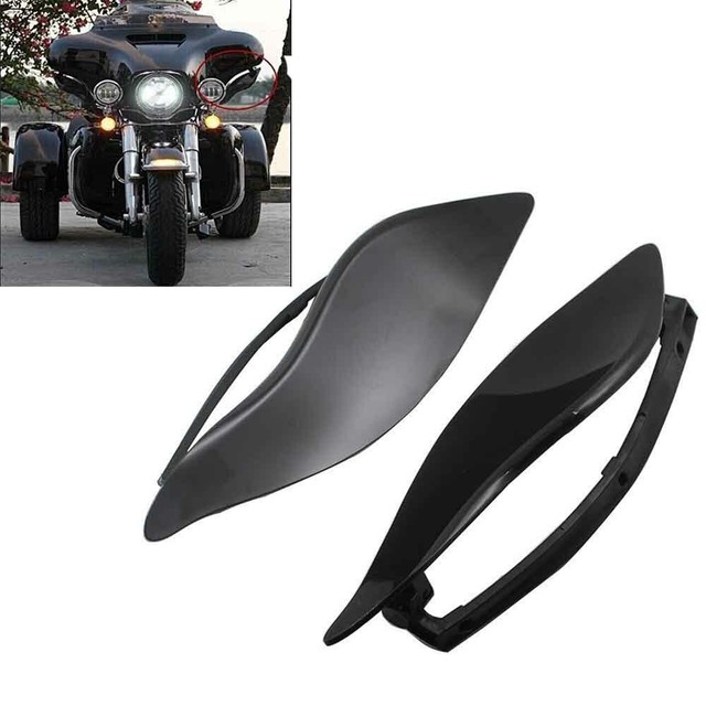 Motorcycle Adjustable Batwing Fairing Air Wind Deflectors For Harley