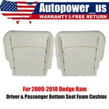 Fit For 2009-2018 Dodge Ram 1500 Driver & Passenger Seat Bottom Foam Cushion Pad