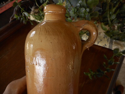 Hulstkamp & Zn & Moly Rotterdam C.2 Tall Bottle Brown Beige Vintage Gin ? Empy 