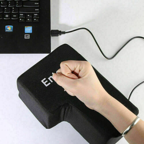GE Big Enter Anti Stress Enter-Taste Unbreakable Desktop USB Nickerchen Kissen