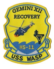 USS Wasp CVS-18 HS-11 NASA Gemini 12 space program recovery ship force patch