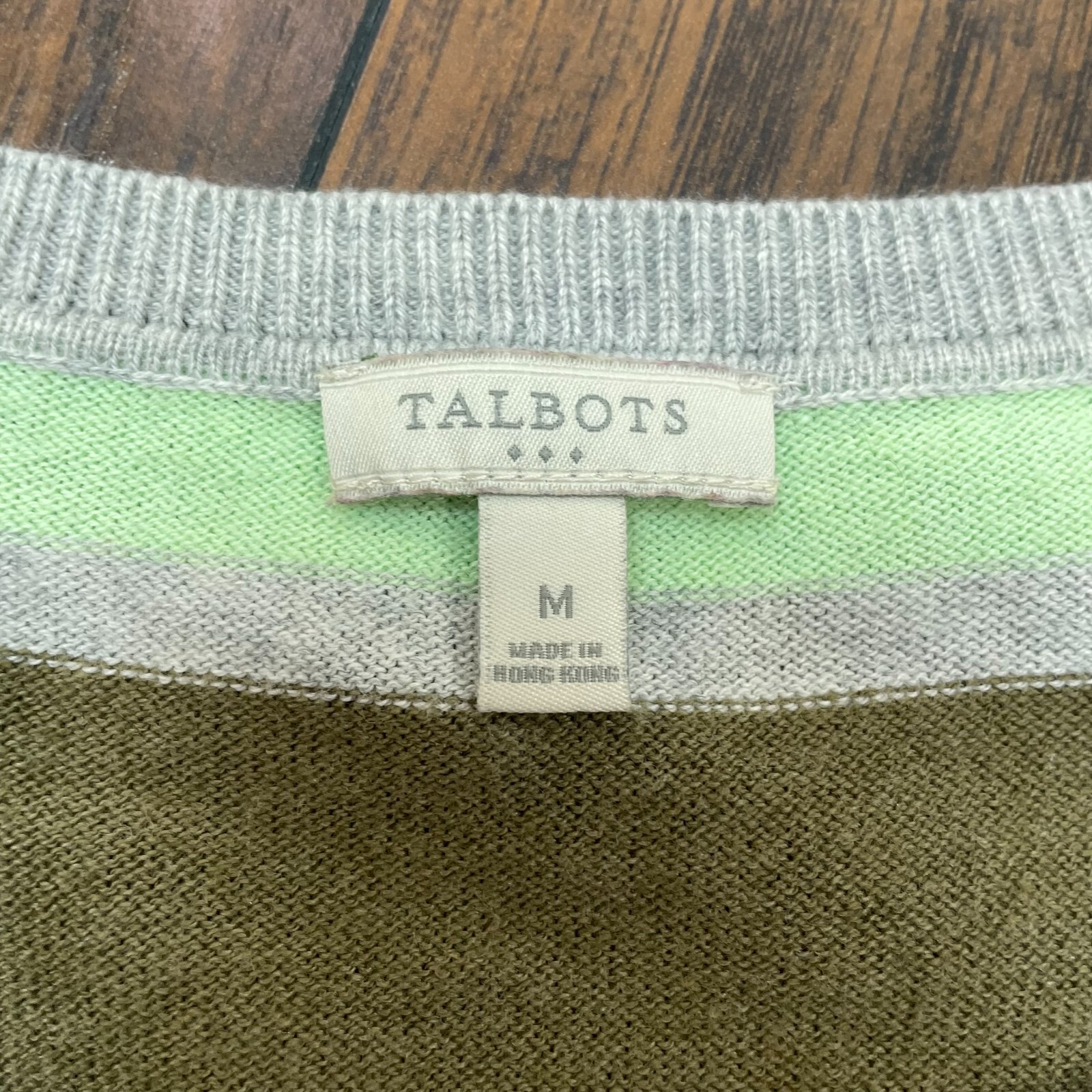 Talbots Lightweight Sweater Medium Multicolor Str… - image 11