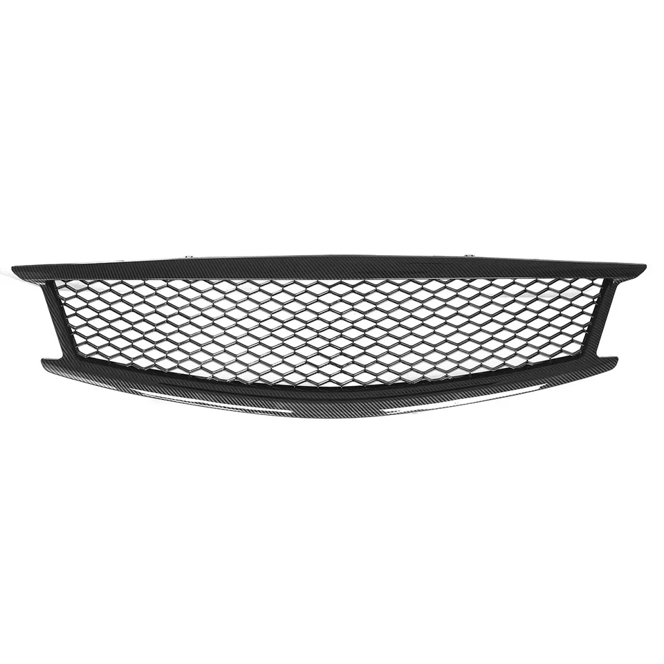 Parrilla de malla superior delantera Skyline de fibra de carbono para Infiniti Q40 G37 G25 sedán 10-15 Foto 2 de 4