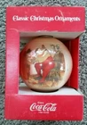 Vintage Coca Cola Classic Christmas Ornament 1966 by Corning Glass Works