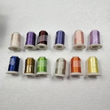 Embroidery Machine Polyester Thread 12 Rolls Assorted Colors
