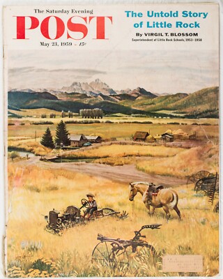 PLAYTIME ON RANCH SATURDAY EVENING POST COMPLETE MAGAZINE MAY 23 1959 M341