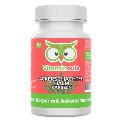 Ackerschachtelhalm Kapseln mit 500mg Extrakt - vegan - hochdosiert - Vitamineule - Bild 1 von 4
