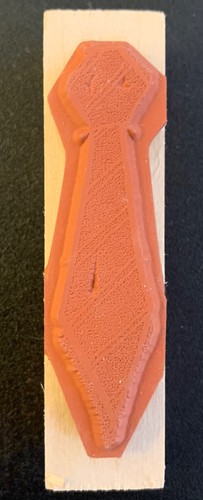 Hero Arts Neck Tie With Stripes Rubber Stamp - Picture 2 of 4