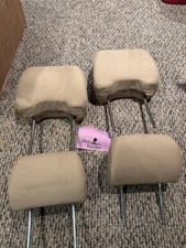 2003-2008 SUBARU FORESTER FRONT Rear HEADREST Head Rests Cloth Tan Set of 4