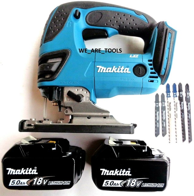 New Makita XVJ03Z 18V Cordless Battery Jigsaw, 2) BL1850B Batteries, 6