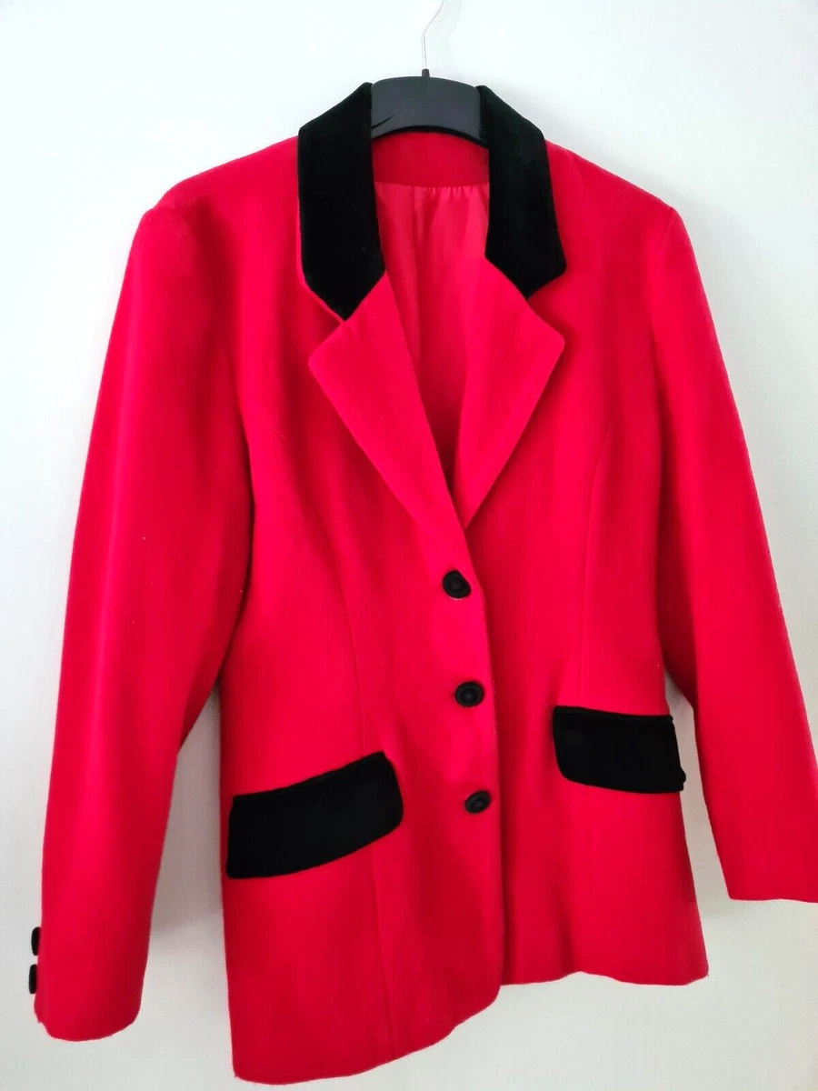 Red and shop black blazer