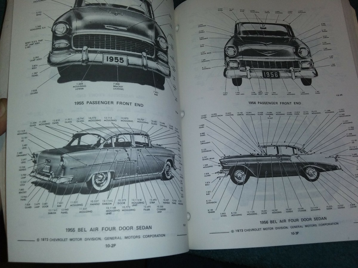 1946-1964 CHEVROLET CAR PARTS BOOK / ORIGINAL CATALOG PRINTED ON 8