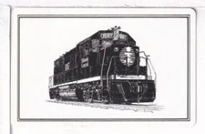 Single Railroad Playing Card "Illinois Central RR, IC 17" Bollhagen, Stand, 1994