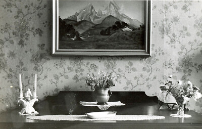 3 private Fotos von deutschem Wohnzimmer - Die Gute Stube, 1930er Jahre