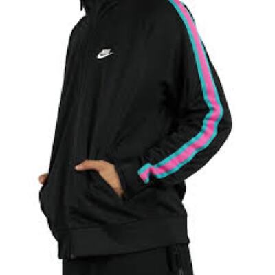 NWOT Nike Sportswear N98 Knit Warm Up Men's Jacket Black-Purple