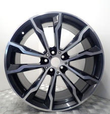 BMW X3 X4 G01 G02 20" REAR GREY DIAMOND CUT ALLOY WHEEL RIM 8010269 (Q-6)