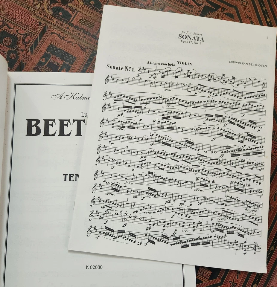 BEETHOVEN, Ten Sonatas for Violin and Piano, Vol 1, # 1-5 - Image 3 of 3
