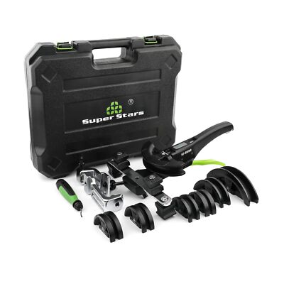 Super Stars Tubing Bender Kit 1/4''-7/8'' Ratchet Copper Pipe Bender Tool Set H...